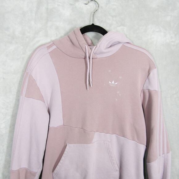Adidas Hoodie Womens Small Purple Pink Patchwork Danielle Cathari Trefoil FW2765 - Picture 2 of 12